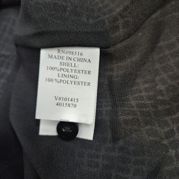 Coldwater Creek Snakeskin Print Chiffon Blouse Size 2X 20/22 Women's Plus‎ E2 - Picture 8 of 10